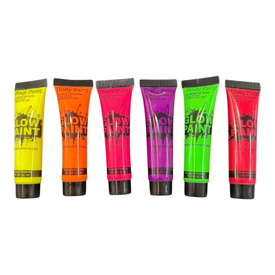 Bisnaga em Gel Tinta Neon Fluorescente Festa Neon 25 ml Bisnaga em Gel Tinta Neon Fluorescente Festa Neon 25 ml