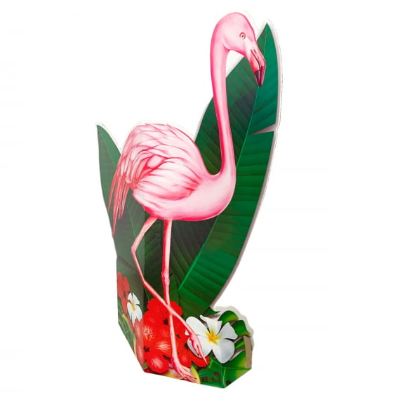 Enfeite Totem Flamingo Festa Tropical