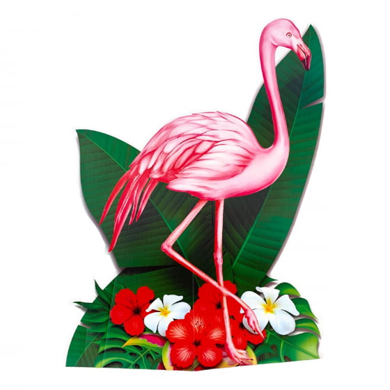 Enfeite Totem Flamingo Festa Tropical