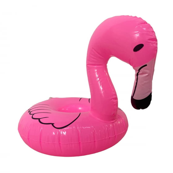 Boia Porta Copos Tropical Flamingo