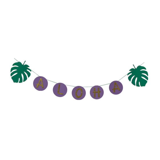 Varal Decorativo Bandeirinha Aloha 