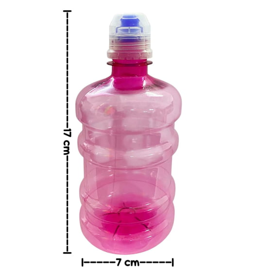 Garrafa de Plástico Formato Garrafão 500 ml Escolha a Cor