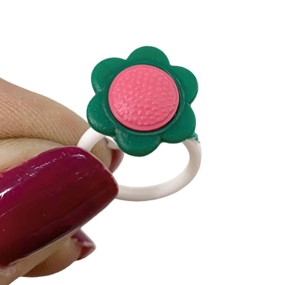 Mini Brinquedo Anel com Flor