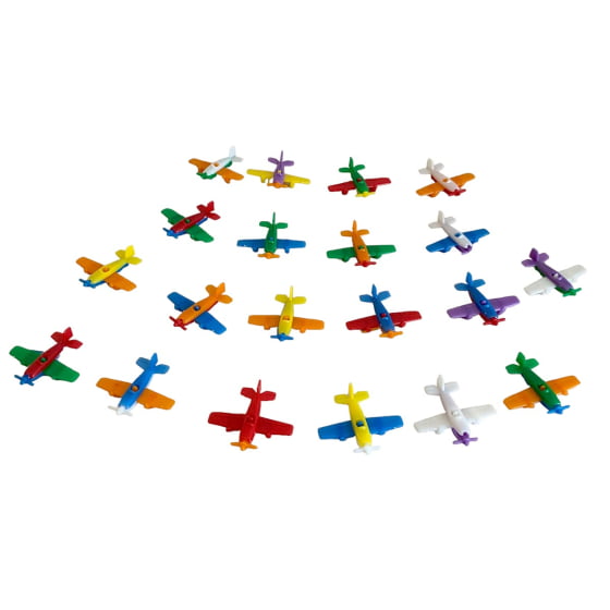 Mini Brinquedo Avião Colorido