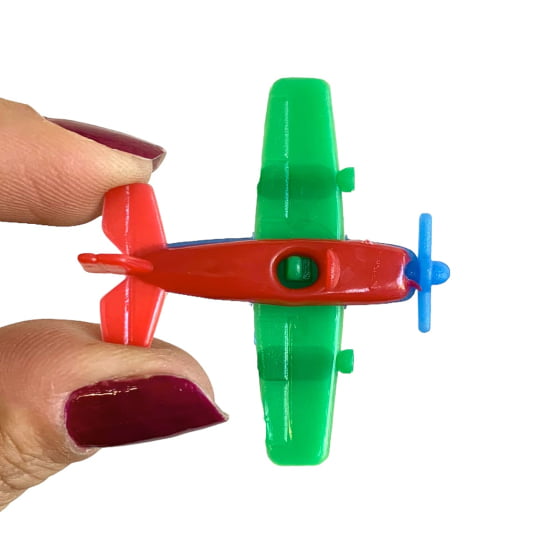Mini Brinquedo Avião Colorido