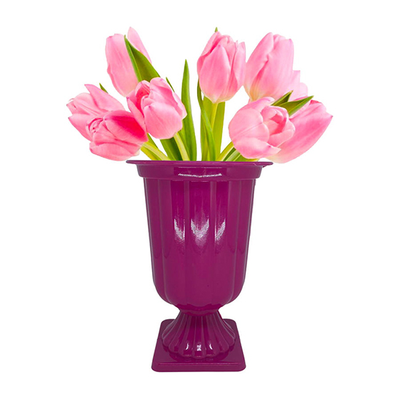 Vaso Plástico Decorativo Pink