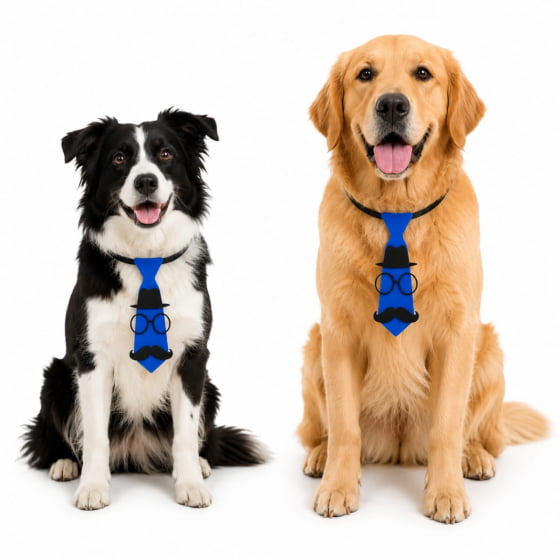 Gravatas Divertidas Para Pets - Pacote com 10 unidades