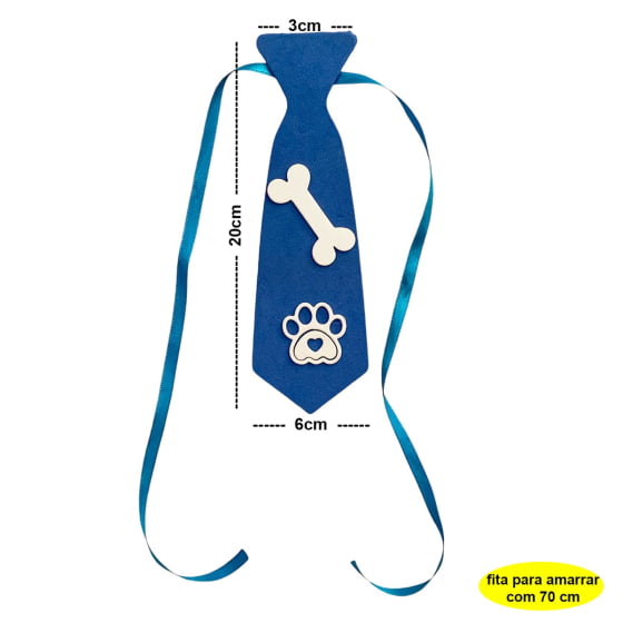 Kit Com 2 Gravatas Ossinho E Patinha Para Pets Cães E Gatos