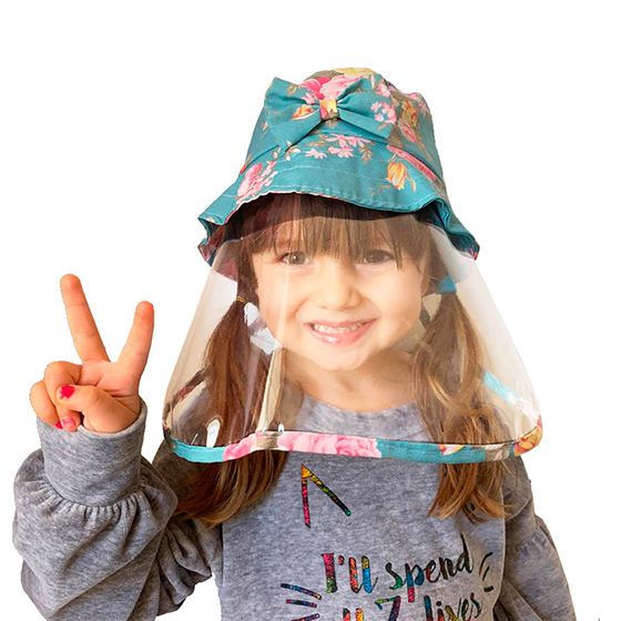 Chapéu com Proteção Infantil Tricoline Lavável