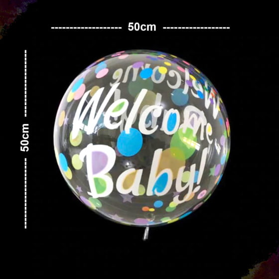 Balão Bubble Customizado 20 Polegadas 