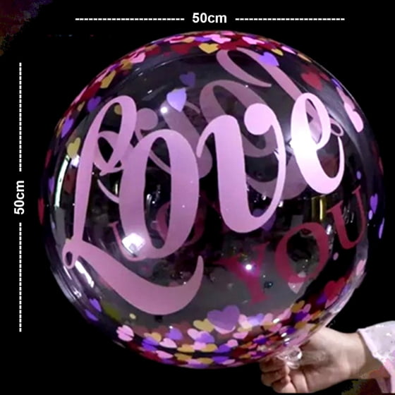 Balão Bubble Customizado 20 Polegadas 