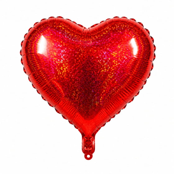 Balão Metalizado Coração Vermelho 10" polegadas Balão Metalizado Coração Vermelho 10" polegadas
