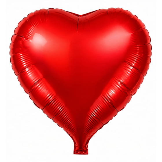 Balão Metalizado Coração Vermelho 18" polegadas