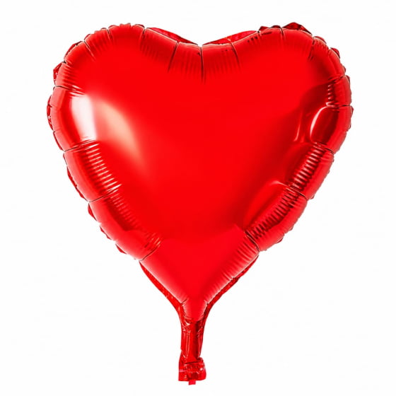 Balão Metalizado Coração Vermelho 18" polegadas