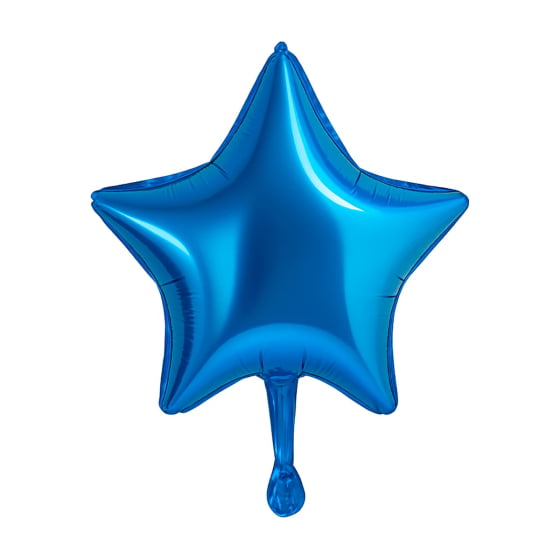 Balão Metalizado Estrela 18'' polegadas Azul