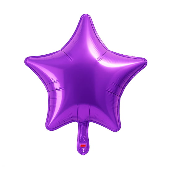 Balão Metalizado Estrela 18" polegadas Liso Escolha a Cor