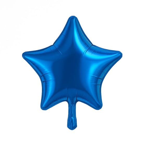 Balão Metalizado Estrela 18" polegadas Liso Escolha a Cor