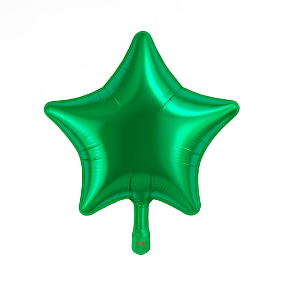Balão Metalizado Estrela 18" polegadas Liso Escolha a Cor