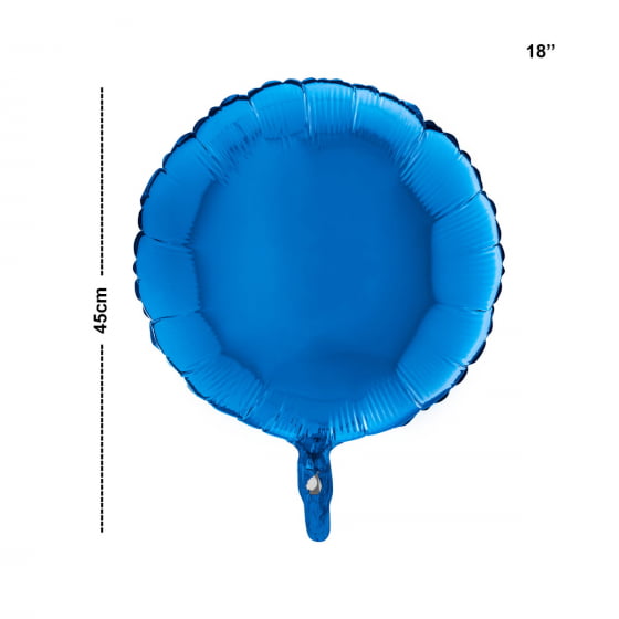 Balão Metalizado Redondo 18 Polegadas