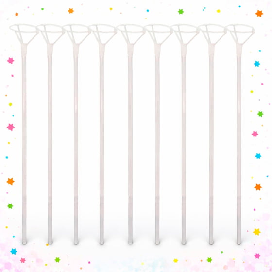 Vareta de Plástico para Balões 40 cm Transparente