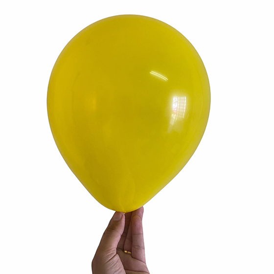 Balão Festball Liso Amarelo 9" Polegadas - 50 unidades