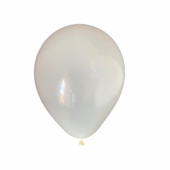 Balão Festball Liso Branco 9'' Polegadas - 50 unidades
