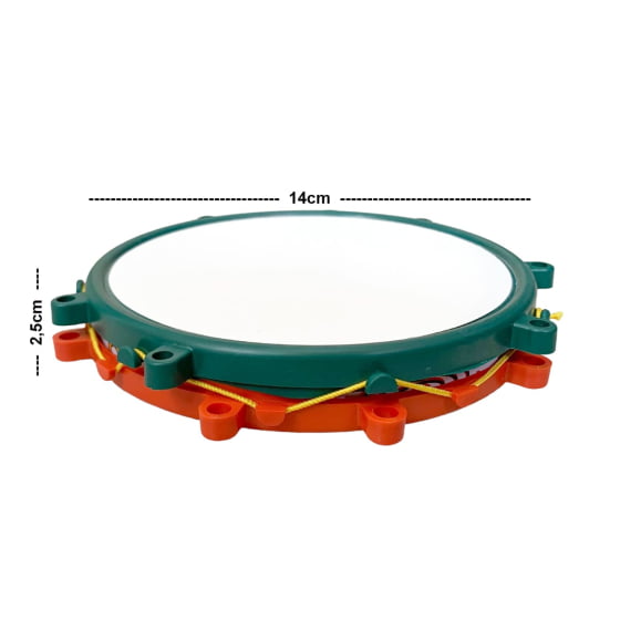 Instrumento Mini Bateria de Brinquedo Infantil 17 Peças