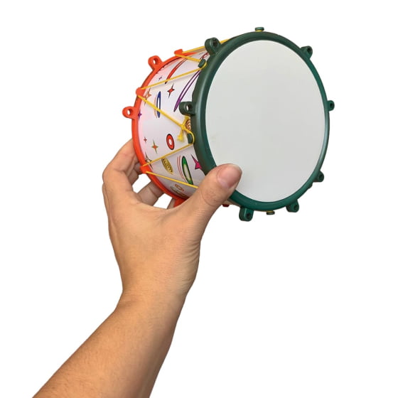 Instrumento Mini Bateria de Brinquedo Infantil 17 Peças