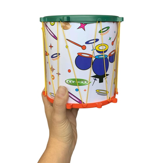 Instrumento Mini Bateria de Brinquedo Infantil 17 Peças