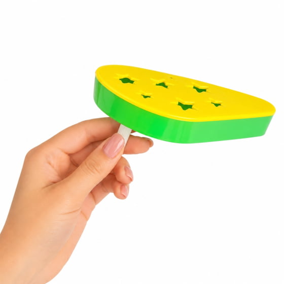 Reco Reco Takanakatraka Faz Barulho ao Girar Verde e Amarelo - Unidade