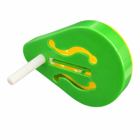 Reco Reco Takanakatraka Faz Barulho ao Girar Verde e Amarelo - Unidade