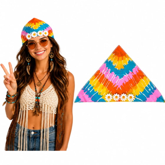 Bandana Colorida Hippie Tye Dye Bandana Colorida Hippie Tye Dye