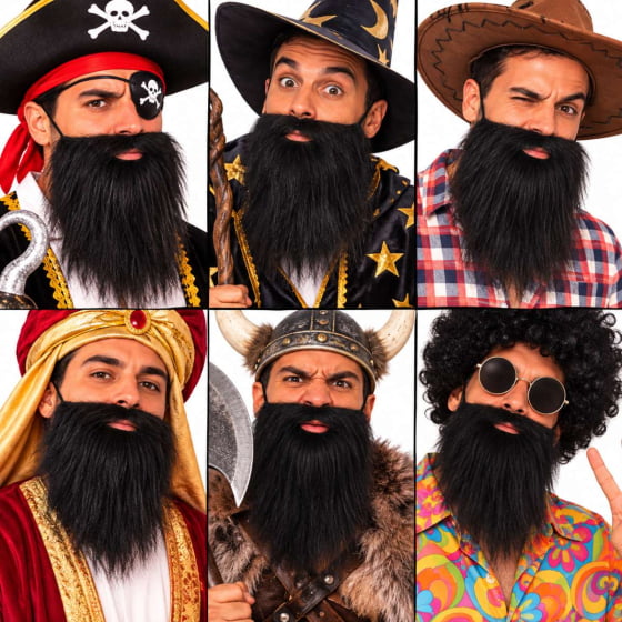 Barba Postiça para Fantasia Escolha a Cor