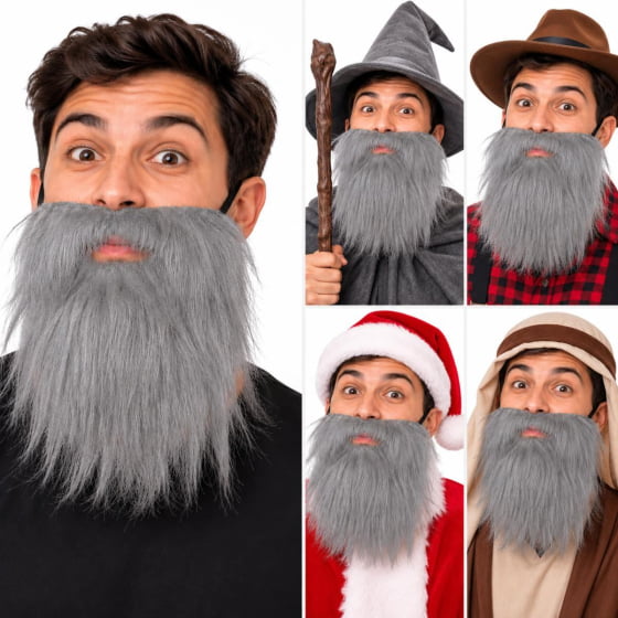Barba Postiça para Fantasia Escolha a Cor