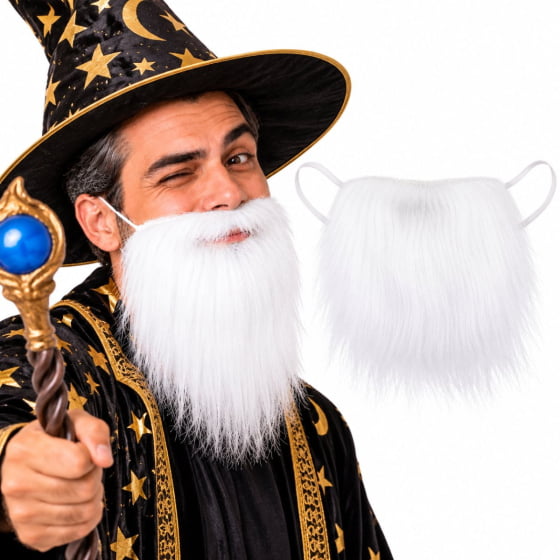 Barba Postiça para Fantasia Escolha a Cor