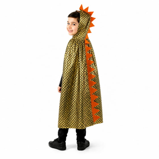 Capa Dinossauro Escama com Capuz Infantil Escolha Cor