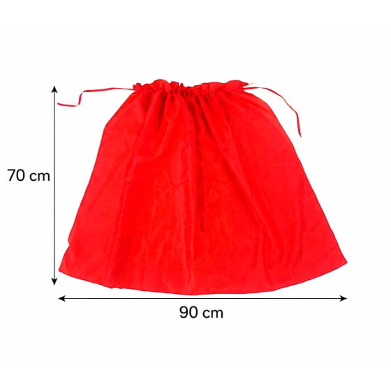 Capa Vermelha Sem Gola Para Crianças ou Adultos