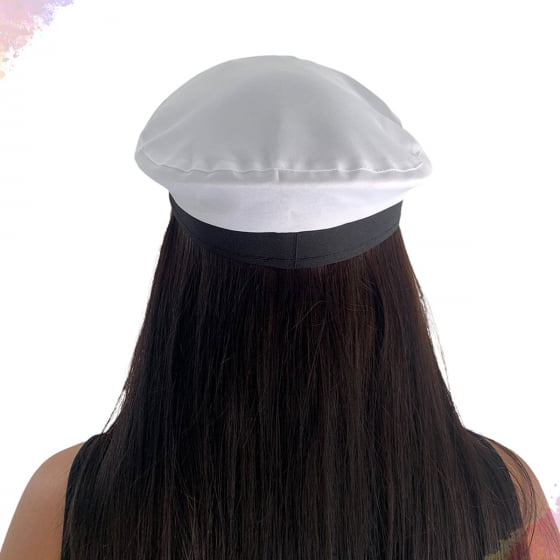 Chapéu Quepe de Marinheiro Luxo Fantasia Cosplay