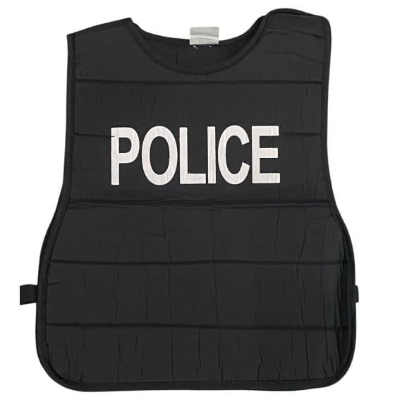 Colete Poliéster Infantil Fantasia Policial Police