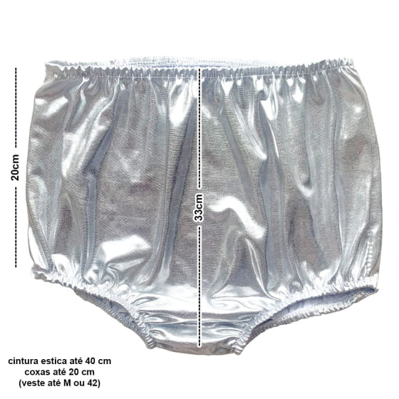 Conjunto Biquini Hot Pants Laminado Metalizado Coleção Carnaval