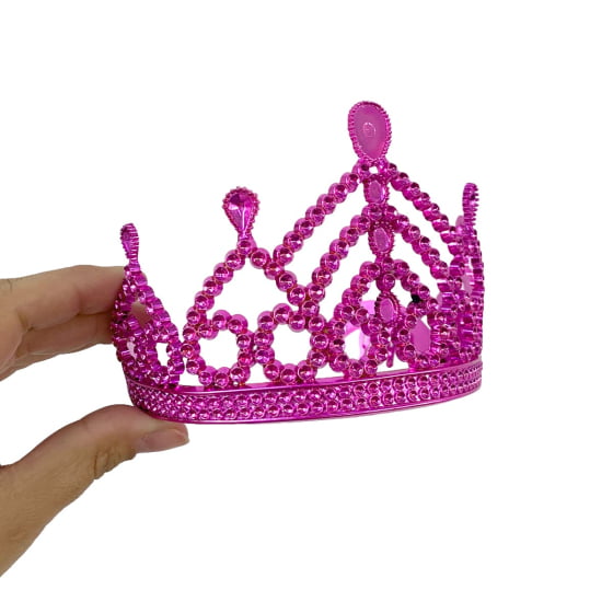 Coroa de Princesa Pink Acessório de Fantasia