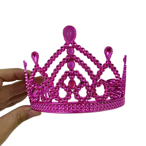 Coroa de Princesa Pink Acessório de Fantasia