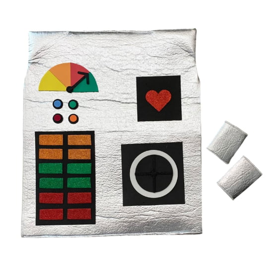 Fantasia Infantil Robô Futurista Para Meninos ou Meninas