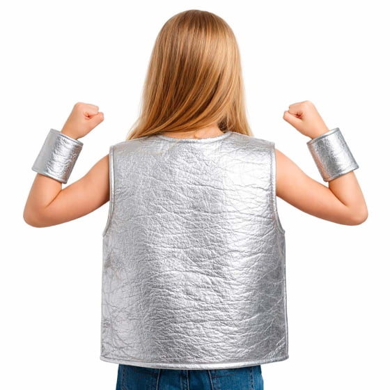 Fantasia Infantil Robô Futurista Para Meninos ou Meninas