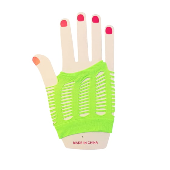 Kit Anos 80 Flash Back (Óculos + Luvas + Brincos + Mechas Coloridas)