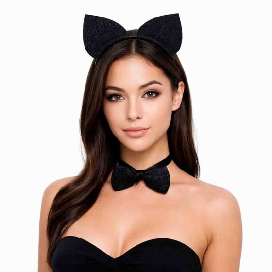 Kit Gatinha Fantasia Carnaval Bloquinho 