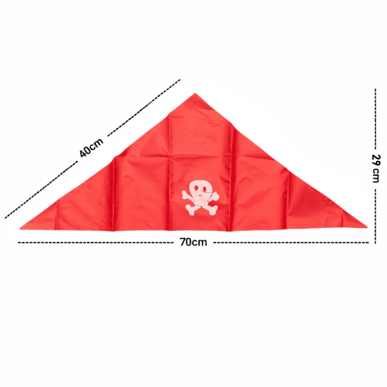 Kit Pirata com Tapa Olho Bandana e Brinco