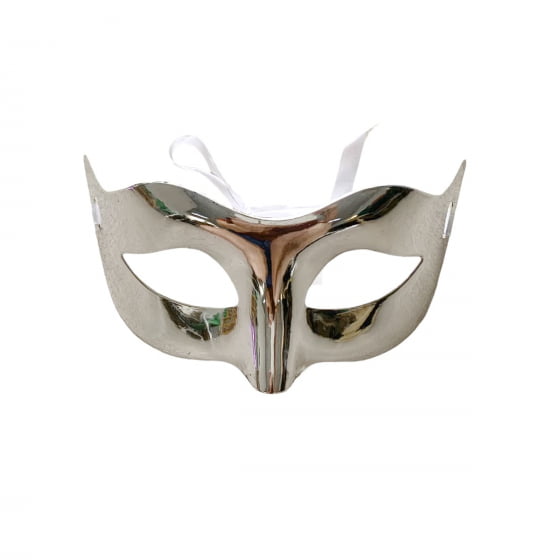 Máscara Fabi Metalizada Acessório para Carnaval 