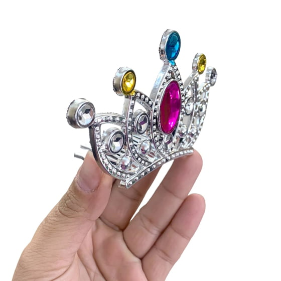 Mini Coroa Princesa Luxo Acessório para Fantasias