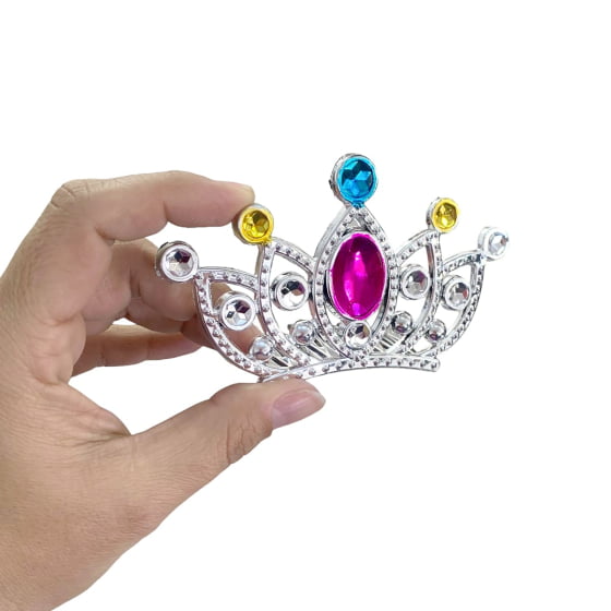 Mini Coroa Princesa Luxo Acessório para Fantasias